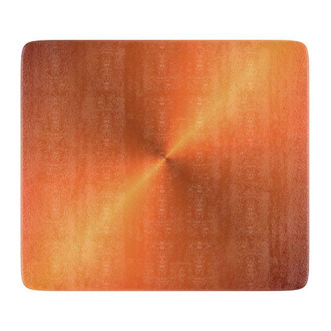 Tabla De Cortar Brillo de óxido naranja (Anverso)