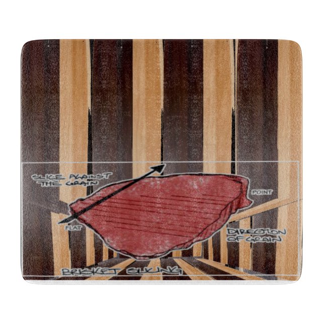 Tabla De Cortar Brisket Cutting Guide Cutting Board (Anverso)