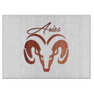Tabla De Cortar Bronze Aries el Ram Zodiac