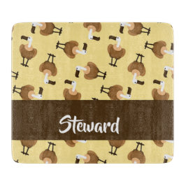 Tabla De Cortar Brown griffon vulture bird pattern