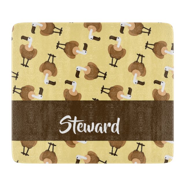 Tabla De Cortar Brown griffon vulture bird pattern (Anverso)