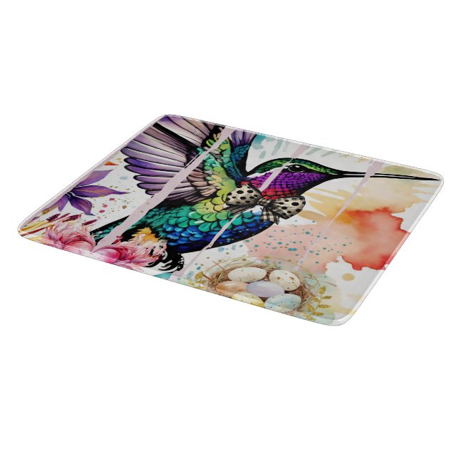 Tabla De Cortar Brushstroke Bird Art (Borde)