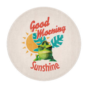 Tabla De Cortar Buenos Días Sol Funny Camaleón