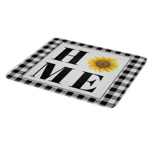 Tabla De Cortar Bufalo cheque girasol "Hogar"