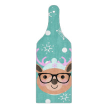 Bufanda Gorra Gafas Fiesta de Navidad Reno Lindo  