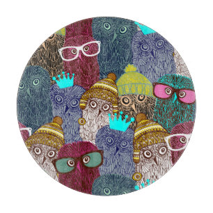 Tabla De Cortar Búho en la corona