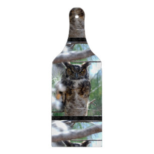 Tabla De Cortar Búho Largo-Espigado