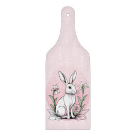 Tabla De Cortar Bunny and Lilies