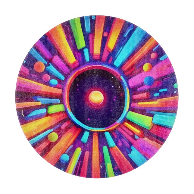 Tabla De Cortar Burst nebulosa: Kaleidoscopio cósmico (Anverso)