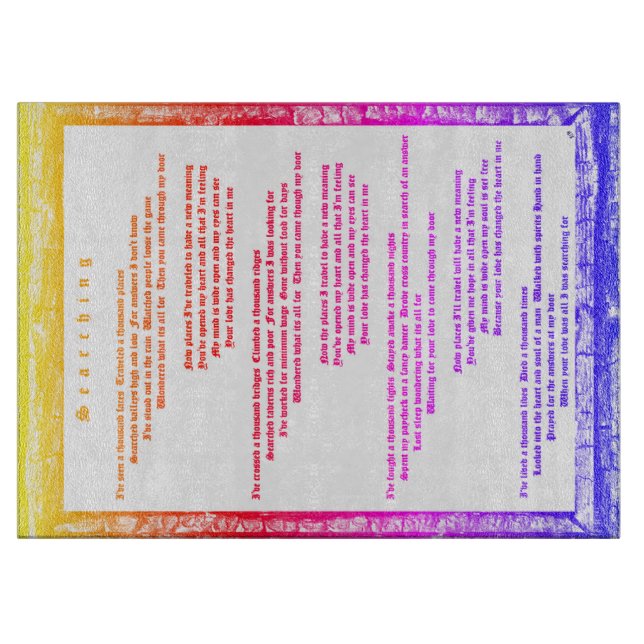 Tabla De Cortar Búsqueda (Anverso)