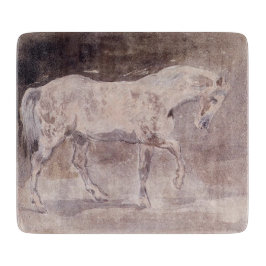 Tabla De Cortar Caballo blanco (por Eugene Delacroix)