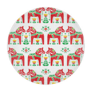 Tabla De Cortar Caballo de dala sueco: Arte popular