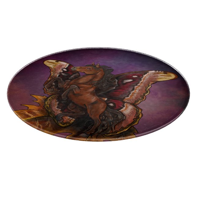 Tabla De Cortar Caballo de hadas Atlas Moth (Borde)