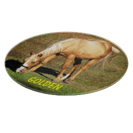 Tabla De Cortar Caballo majestuoso de Palomino - Fotografía Bella 