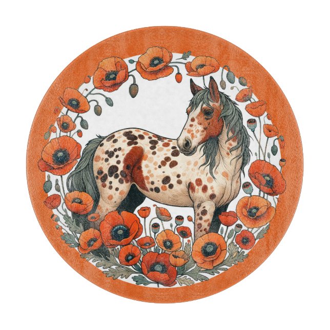 Tabla De Cortar Caballos Appy Appy Appy Appaloosa (Anverso)