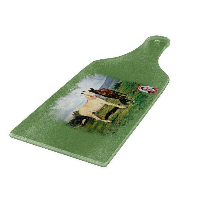Tabla De Cortar Caballos/Cabalos/Horses (Borde)