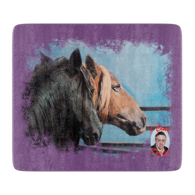 Tabla De Cortar Caballos/Cabalos/Horses (Anverso)