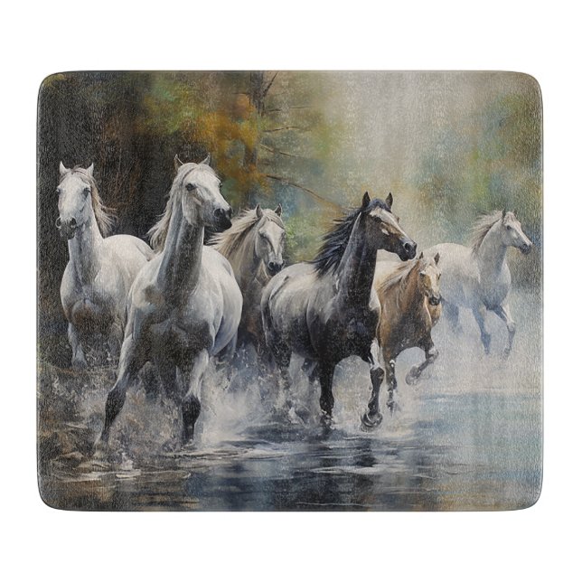 Tabla De Cortar Caballos salvajes (Anverso)