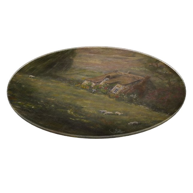 Tabla De Cortar Cabaña del asado dominical (Borde)