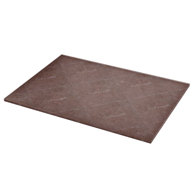 Tabla De Cortar Cabernet Wine Travertine Tile (Borde)