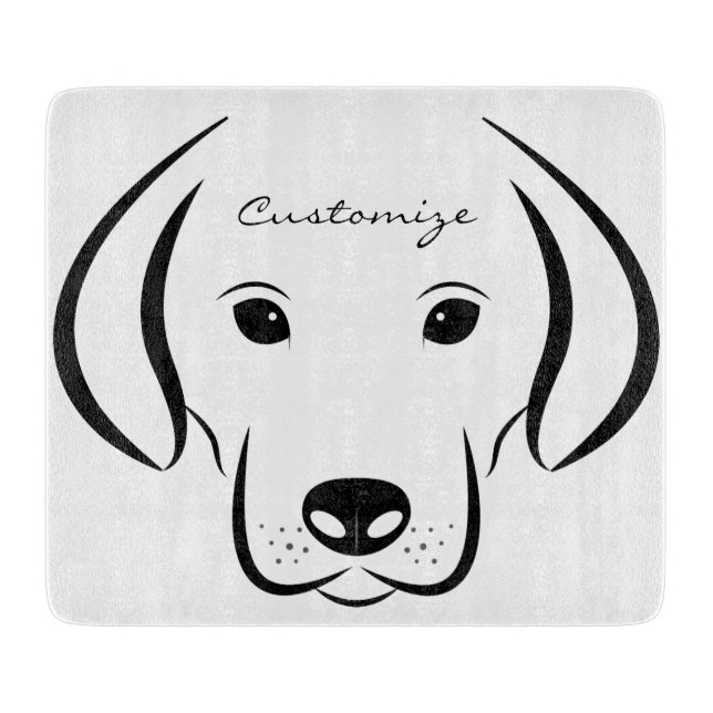 Tabla De Cortar Cachorro de cachorro de corte (Anverso)