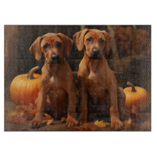 Tabla De Cortar Cachorro Rhodesian Ridgeback Delicia de Otoño Cala