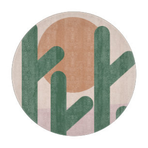 Tabla De Cortar Cactus Desert Bohemian Sunset Pattern
