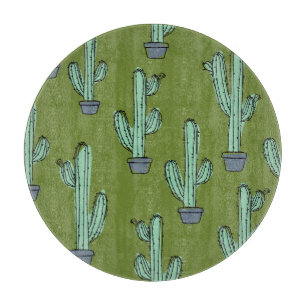 Tabla De Cortar Cactus en el Ilustracion Pot