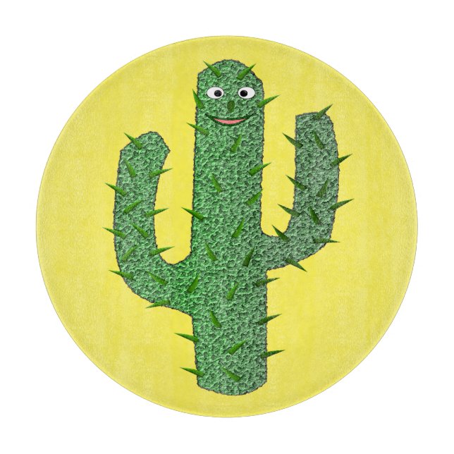 Tabla De Cortar Cactus Happy Day of the Dead (Anverso)