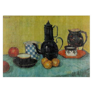 Tabla De Cortar Café con esmalte azul Vincent van Gogh