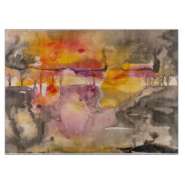 Tabla De Cortar caída dorada