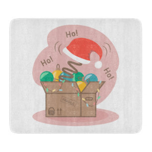 Tabla De Cortar Caja de artesanías con decoración de Navidades y s