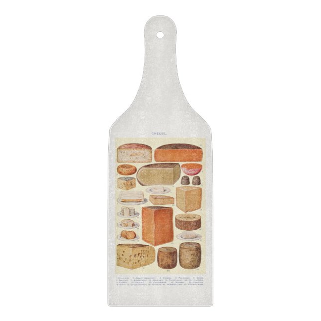 Tabla De Cortar Caja de Ilustracion de queso (Anverso)