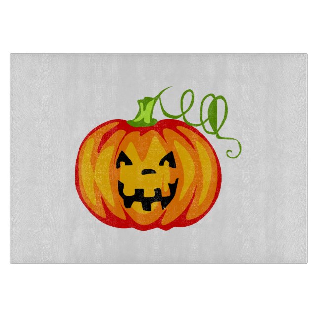Tabla De Cortar Calabaza de Halloween (Anverso)