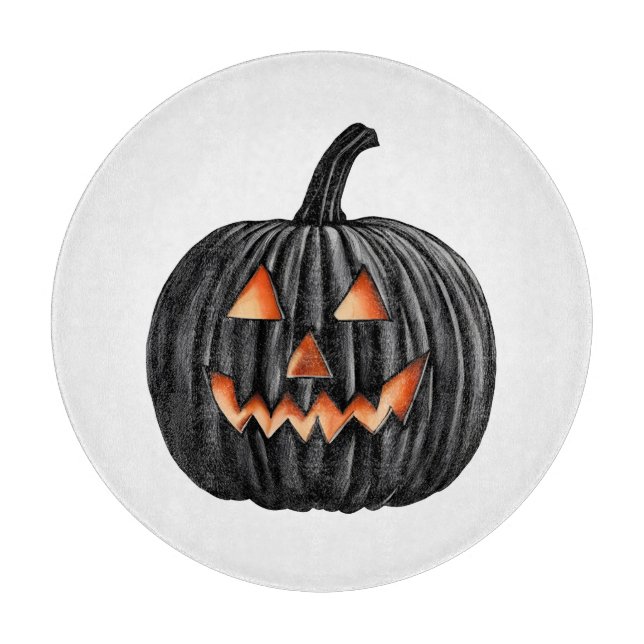 Tabla De Cortar Calabaza negra (Anverso)
