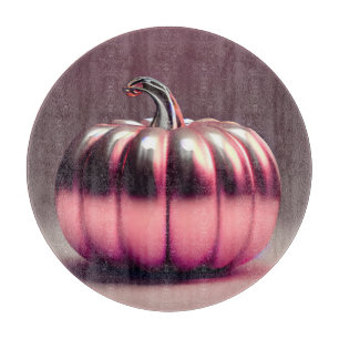 Tabla De Cortar Calabaza rosa brillante