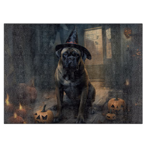 Tabla De Cortar Calabazas Bullmastiff Halloween Espeluznantes
