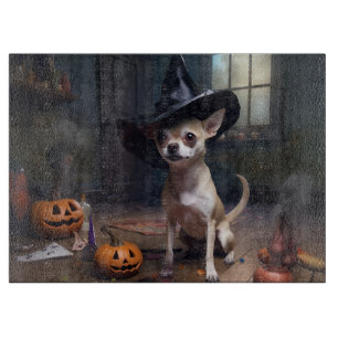 Tabla De Cortar Calabazas Chihuahua Halloween Espeluznantes