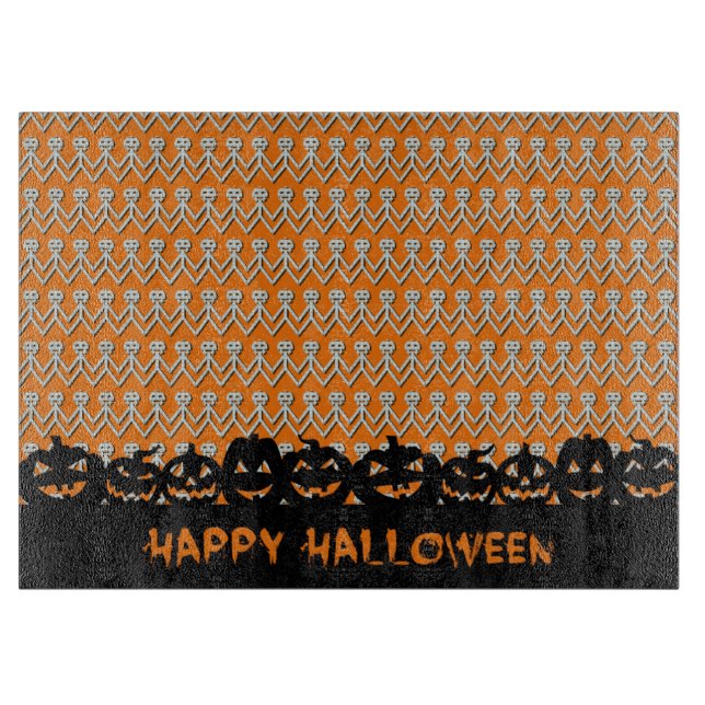 Tabla De Cortar Calabazas de Halloween (Anverso)