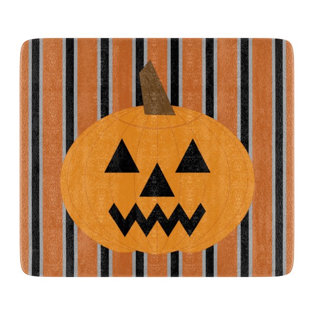 Tabla De Cortar Calabazas divertidas y divertidas de Halloween (Anverso)