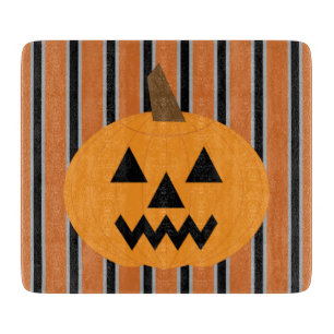 Tabla De Cortar Calabazas divertidas y elegantes de Halloween