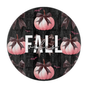 Tabla De Cortar Calabazas Rosadas de Otoño Patrón