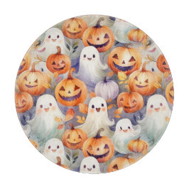 Tabla De Cortar Calabazas y fantasmas de Halloween