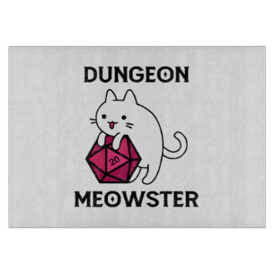 Tabla De Cortar Calabozo Meowster Gato Divertido