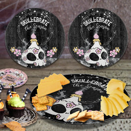 Tabla de cortar calavera de Halloween