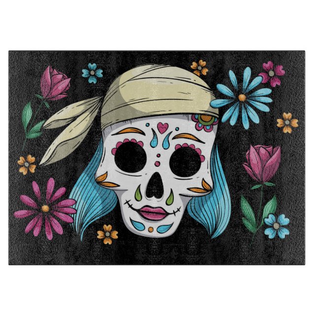 Tabla De Cortar Calavera decorativa (Anverso)