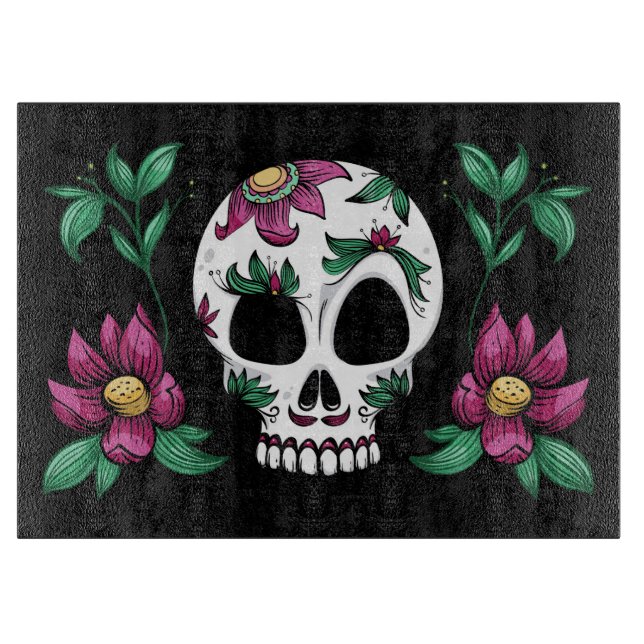Tabla De Cortar Calavera decorativa (Anverso)