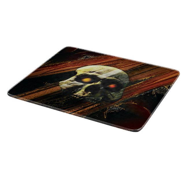 Tabla De Cortar Calavera oscura (Borde)