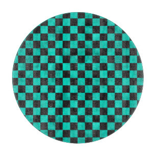 Tabla De Cortar Calaveras de Turquesa y Diseño de la Serie Girasol