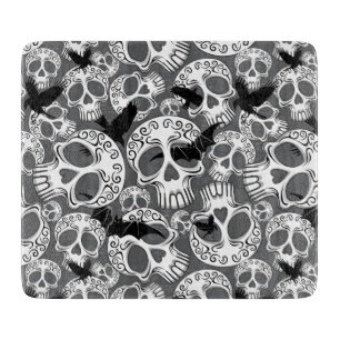 Tabla De Cortar Calaveras decorativas de Halloween